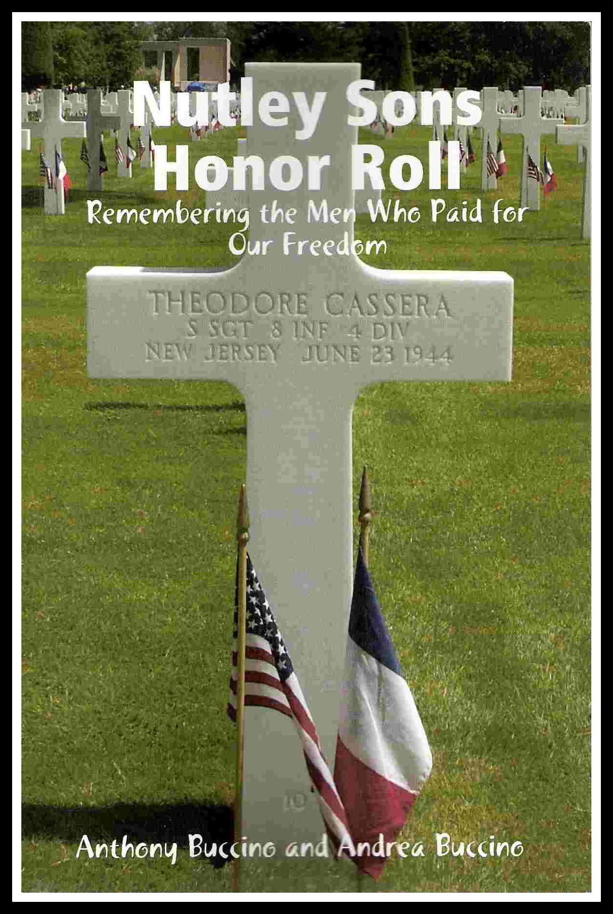 Nutley NJ Sons Honor Roll- remembering the men who paid for our freedom